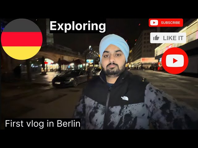 First vlog in Berlin/ Hindi music in berlin/ tour of Alaxender and brandenburger