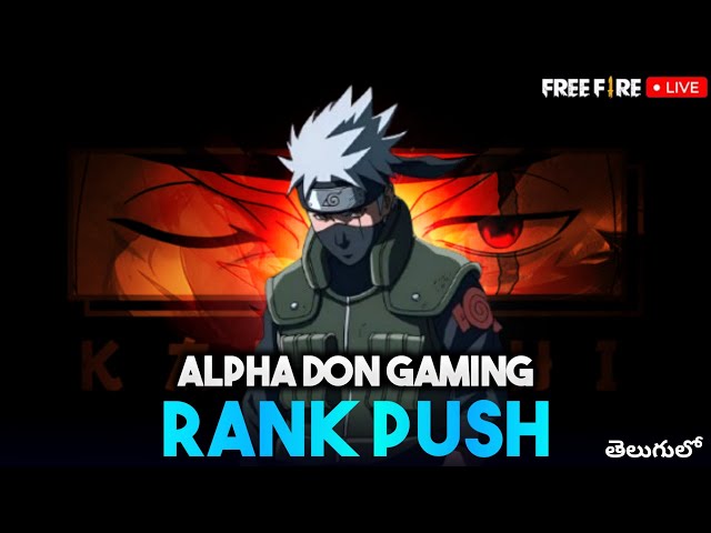 Grand Master Region Push with Alpha Don - Alpha Don is Live - Telugu Gaming Live #freefire #ff