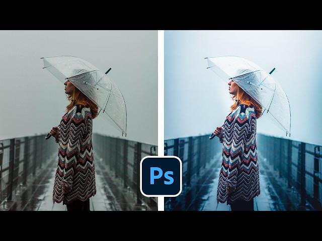 Winter Cinematic Color Tone in Photoshop | Step-by-Step Tutorial #photoshop