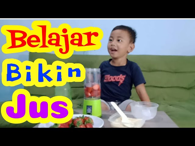 Belajar membuat jus strawberry sendiri | minuman sehat