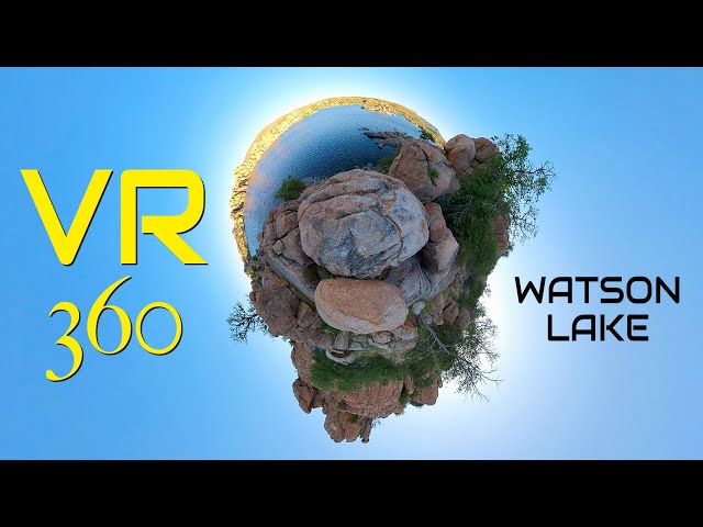 VR 360 Smart Noise: Relaxing Watson Lake in Prescott AZ - White Noise & Wind Sounds Sounds of Nature