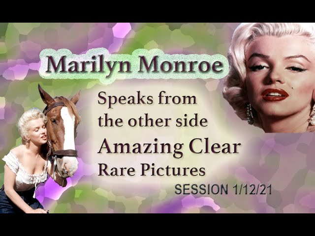 MARILYN MONROE visit from the other side. Spirit Ghost box. Clear words RARE PHOTOS Talk From Grave