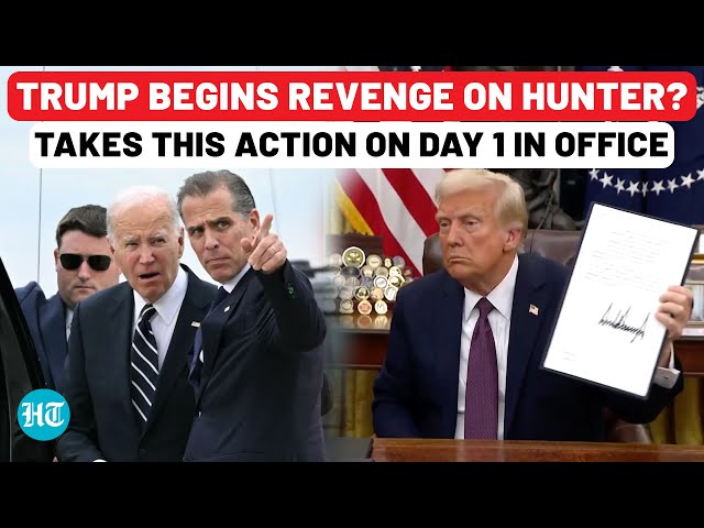 After Biden Pardoned Son Hunter, Now Trump Takes Action On Day 1, Signs Order Linked To Laptop Saga