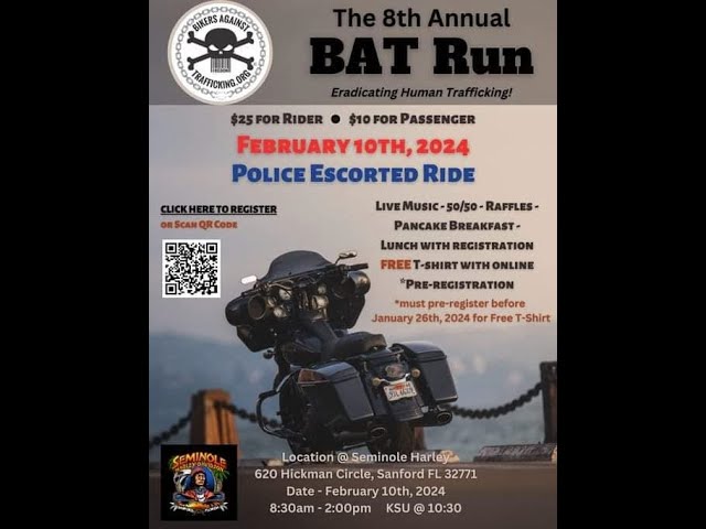 Join the excitement: 8th Annual BAT Ride with LEOs