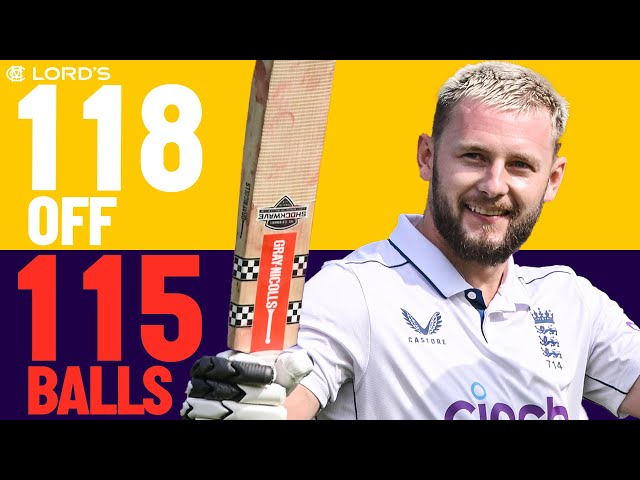 SIXTH FASTEST Test Ton at Lord's 🔥  | Gus Atkinson Smashes Maiden International Hundred 💯