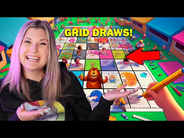 How to Use Grid Draws to Teach Art Skills in Your Classroom or Homeschooling Program