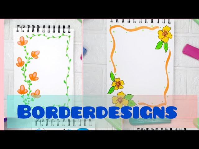 Easy border designs for school projects and journals || Border designs