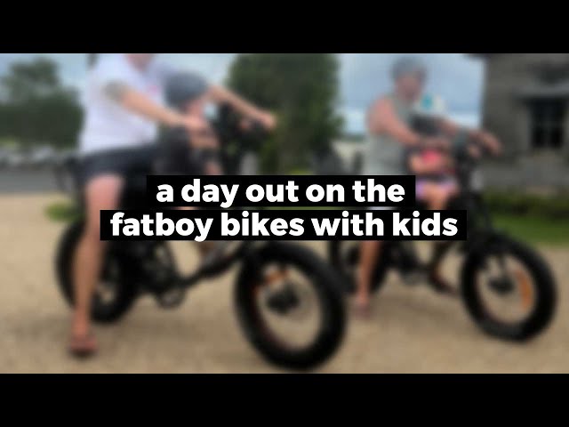 A day out on the Fatboy Bikes with kids