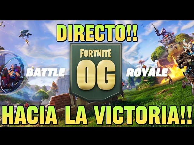 JUGANDO BATTLE ROYALE CERO CONSTRUCCIÓN DE LA NUEVA TEMPORADA DE FORTNITE OG!!! NO OS LO PERDAIS!!