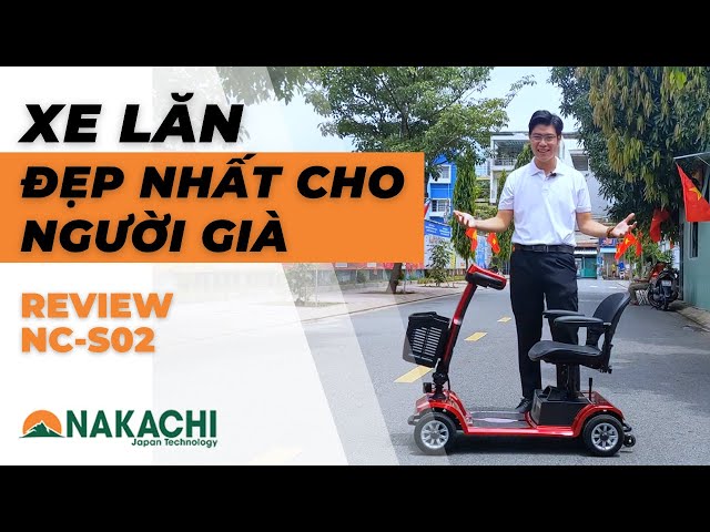 Review Xe lăn điện 4 bánh NC- S02|Xe lăn điện cho người già đẹp nhất