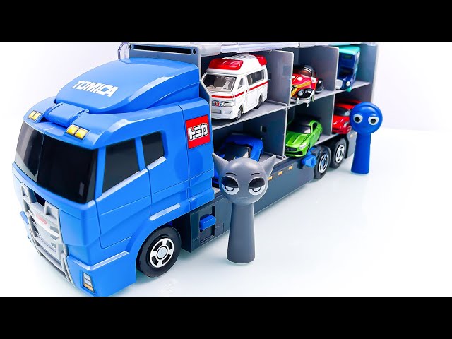 Disney Pixar Car | Unbox 12 Disney Cars Hidden In The Blue Tomica Fleet | Fun Cars