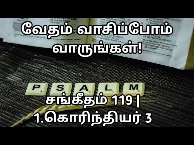 வேதம் வாசிப்போம்! வாருங்கள்! 322 (24- 192) | சங்கீதம் 119 | 1.கொரிந்தியர் 3 | @meimarai | #live