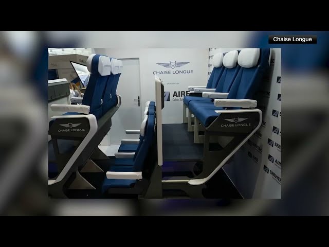 Airbus exploring double-level airplane seat design