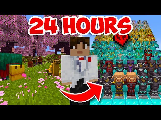 I Spent 24 Hours Completing Minecraft 1.20 (in Hardcore)