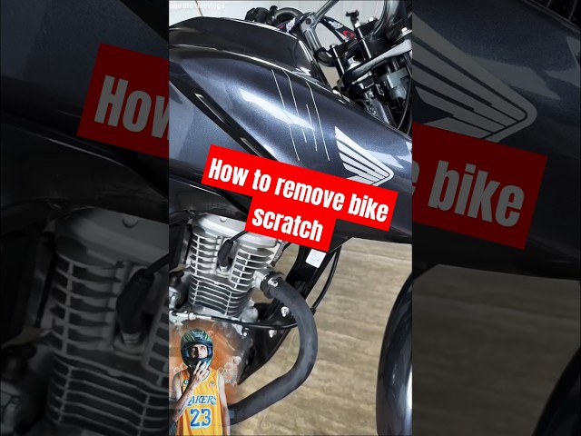 How to remove bike scratch| step one