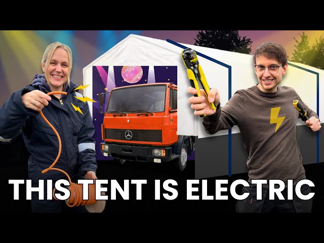 The Worktent™ Finally Gets POWER! | DIY Camper Truck Workshop