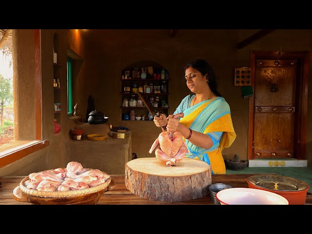 Chicken Fry || Ft. The Tiny Foods || Ram & Valar ||A Life Of Tamil Tradition || The Traditional Life