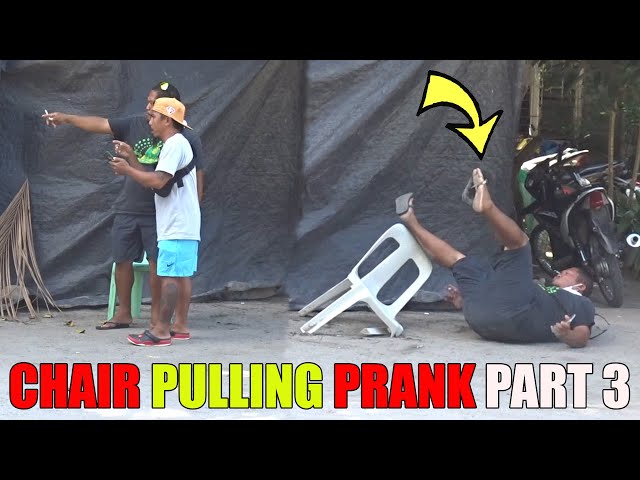 Chair Pulling Prank Part 3 | hinabol ako ni kuya sa subrang galit