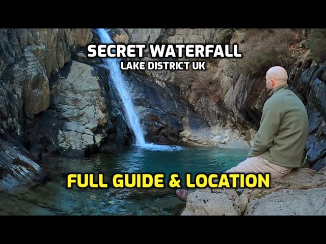 Coniston Coppermine's secret waterfall, lake district uk