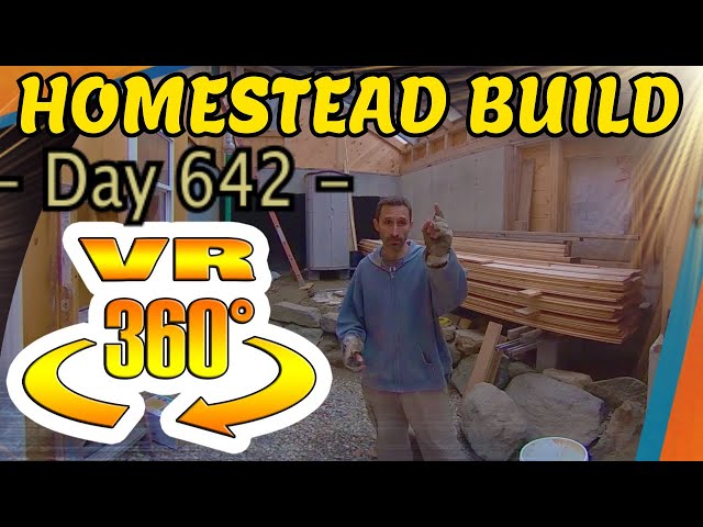 Homestead Building - Sorting Lumber, Radon Mitigation Results