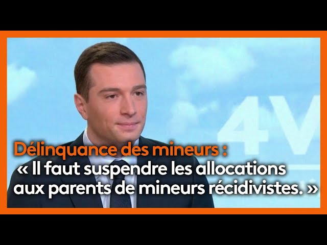 Les 4 Vérités - Jordan Bardella prône la "fermeté" face à "l'ensauvagement".