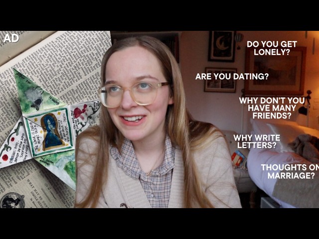 Q&A while making a Victorian Folding Letter || loneliness, marriage & travel