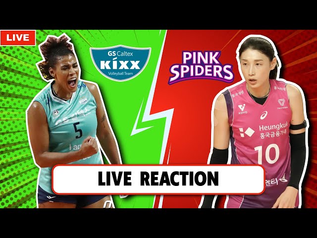 LIVE REACTION GS CALTEX VS PINK SPIDERS, KOREA V LEAGUE