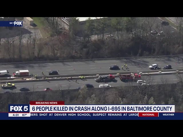 6 people killed in crash along I-695 in Baltimore County | FOX 5 DC