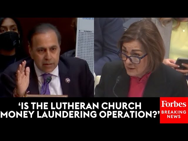 Iowa Gov. Reynolds Doesn't Answer When Asked If The Lutheran Church Is A Money Laundering Operation