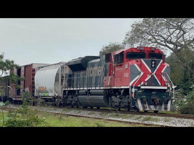 Imprudencia sin limites! El tren mas pesado que veras!Un tren tras otro! Jalones y libraje de trenes