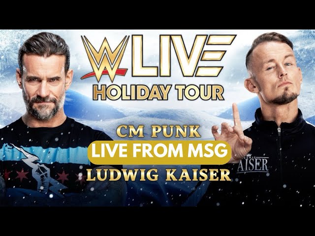 CM PUNK VS LUDWIG KAISER LIVE FROM MSG - WWE HOLIDAY TOUR #wwe #prowres