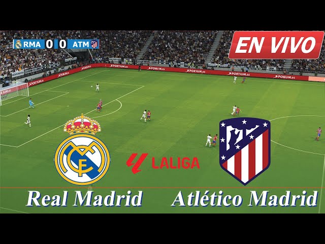 🔴[EN VIVO] Real Madrid vs Atlético de Madrid | LaLiga 24/25 | Simulación de partido completo