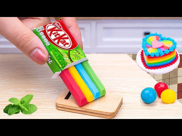 Best Miniature Chocolate Cake Decorating Ideas | Yummy Mini Rainbow KitKat Cake Dessert Recipe Video