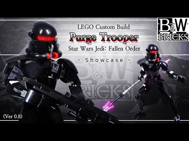 [Lego MOC] Imperial Purge Trooper Figure V0.8 Showcase (Star Wars Jedi: Fallen Order) [B&W Bricks]