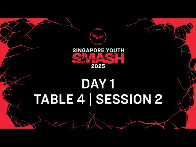 LIVE! | T4 | Day 1 | Singapore Youth Smash 2025 | Session 2