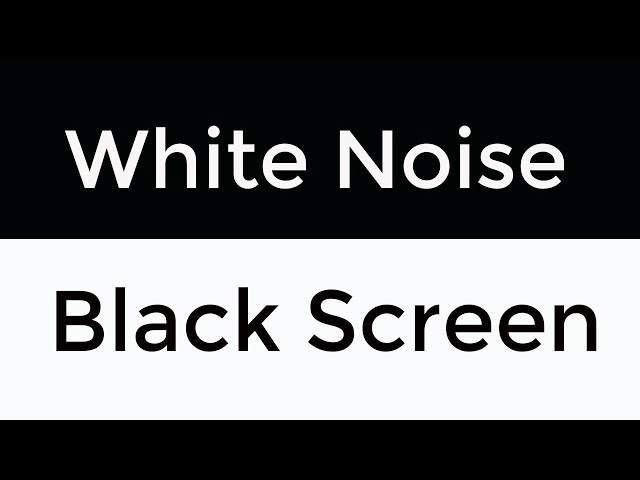 White Noise Sleep Aid | 24 Hours Black Screen - No Ads | Relax, Reduce Tinnitus & Focus Better