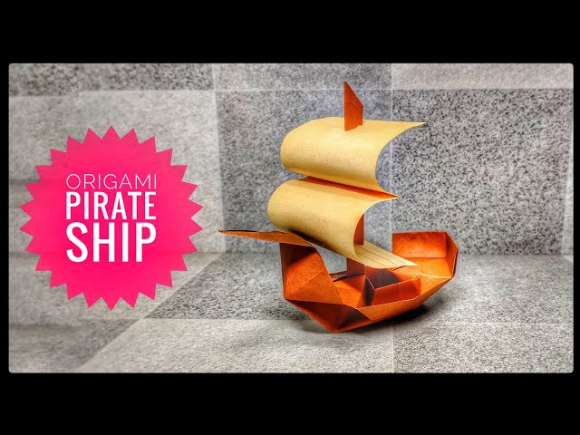 Origami Old Ship | Origami Pirate Ship | Origami tutorial | Paper craft