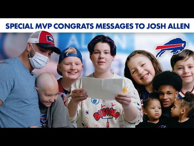 A Special MVP Congrats Message to Josh Allen from Oishei Children's Hospital | Buffalo Bills