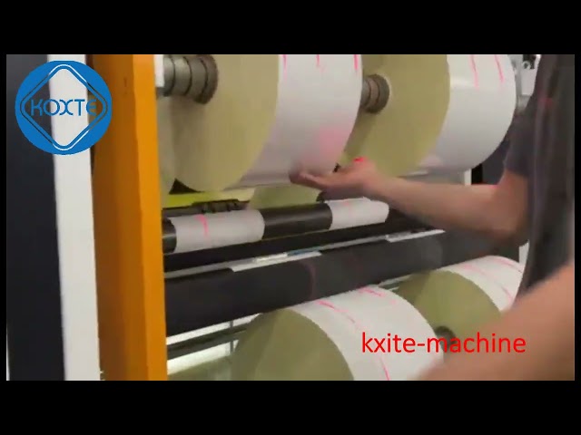 1600 Automatic High Speed Plastic Film Non Woven Roll Paper Slitting Rewinding Machine