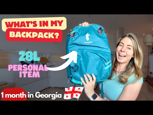 What's in my Backpack for Georgia? 1 month Trip  in 28L