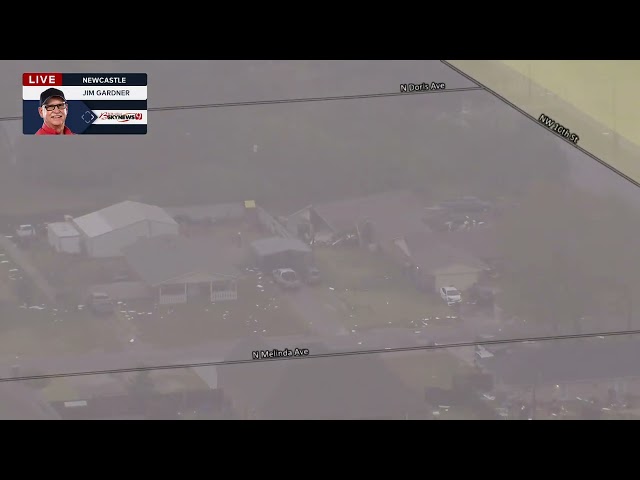 Chopper Video: Newcastle Storm Damage From Bob Mills SkyNews 9