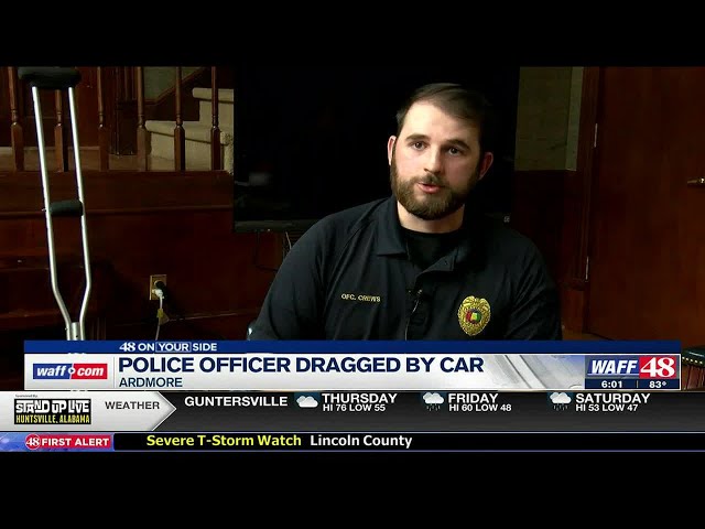 Ardmore Police Officer speaks out after being dragged through a parking lot by DUI suspect