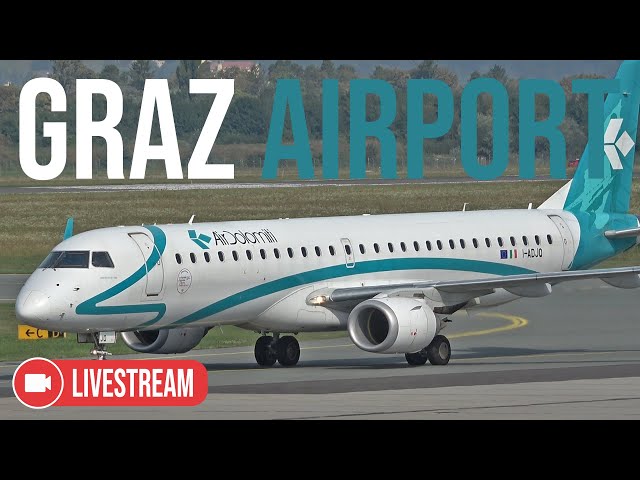 24/7 Live Stream (Pre-Recorded) | Continuous Plane Spotting from Graz Airport in Austria