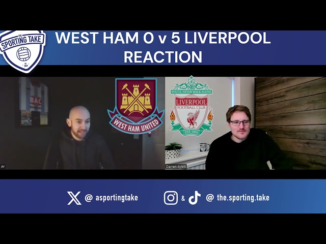 WEST HAM DESTROYED BY LIVERPOOL! WEST HAM 0 v 5 LIVERPOOL REACTION! #football #premierleague