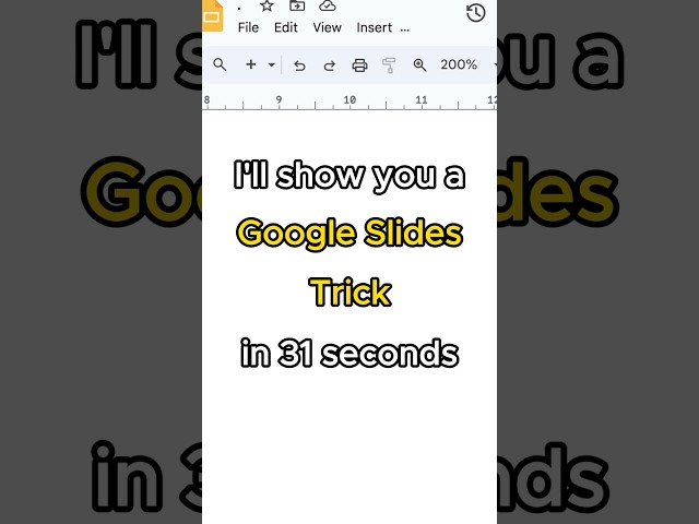 10x your Google Slides in 31 seconds 🤯 Leave a comment if you want more tricks #googleslides