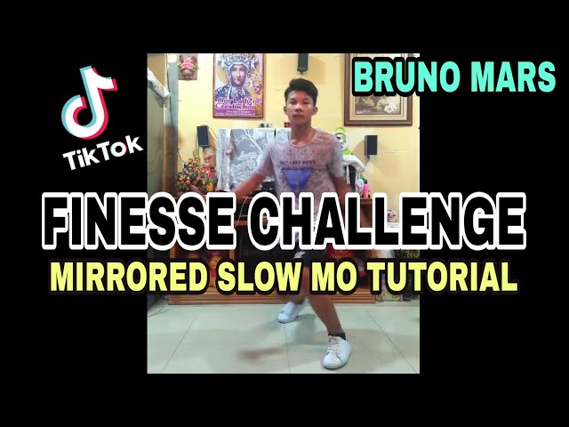 FINESSE TIKTOK CHALLENGE | MIRRORED SLOW MO TUTORIAL | BRUNO MARS