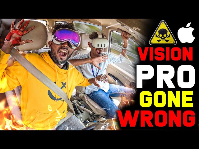 Driving Car With Apple Vision Pro - போலிசிடம் மாட்டாமல் தப்பியது எப்படி? | Ft. @Hobby_Explorer_Tamil