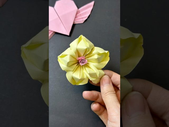 Exquisite handmade origami flowers #manual #diy