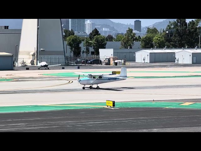 N81708 - Cessna 182N Skylane takeoff from Santa Monica airport