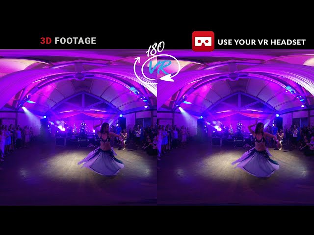 Bellydancing in 3D format to be viewed with a Virtual Reality Headset